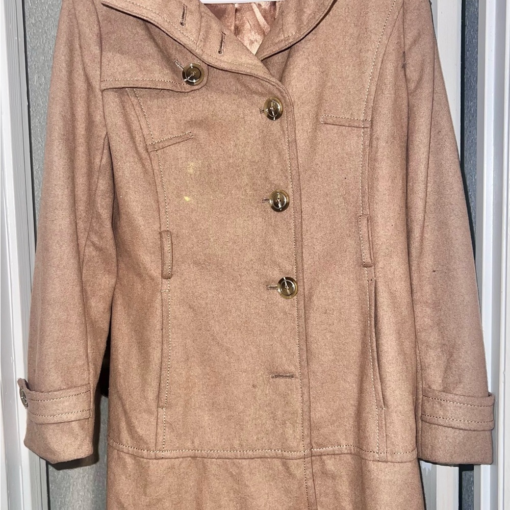 KENNETH COLE REACTION Classic wool blend trench coat 🧥. SIZE 10.